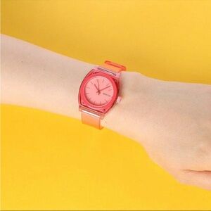 Nixon Medium Time Teller Watch A1215685 Coral Pink